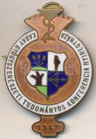 1967. "Kabay Gyógyszerészeti Tudományos Konferencia Nyíregyháza" zománcozott fém jelvény T:2