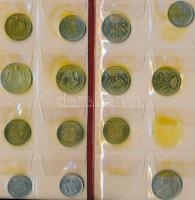 Monaco 46db-os fémpénz gyűjtemény műbőr albumban T:vegyes
Monaco 46pcs of coins in collector's ...
