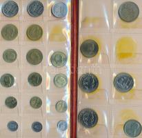 Monaco 46db-os fémpénz gyűjtemény műbőr albumban T:vegyes
Monaco 46pcs of coins in collector's ...