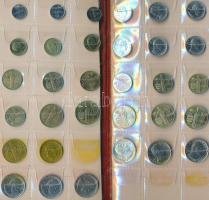 Monaco 46db-os fémpénz gyűjtemény műbőr albumban T:vegyes
Monaco 46pcs of coins in collector's ...