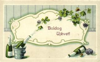 8 db RÉGI motívumlap; üdvözlőlap (újév) / 8 old motive cards; greeting (New Year)