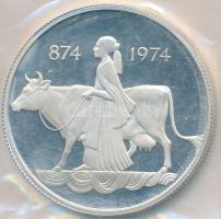 Izland 1974. 500K Ag "1100 éves az első település" T:PP
Iceland 1974. 500 Kronur Ag "...