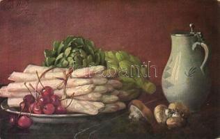 16 db RÉGI főként használatlan motívumlap; virág, művész, csendélet / 16 old mostly unused motive ca...