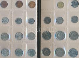 Szingapúr 57db-os fémpénz gyűjtemény albumban T:vegyes
Singapore 57pcs of coins in collerctor's...