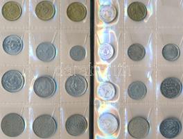 Nepál 49db-os fémpénz gyűjtemény albumban T:vegyes
Nepal 49pcs of coins in collerctor's album C...