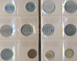 Nepál 49db-os fémpénz gyűjtemény albumban T:vegyes
Nepal 49pcs of coins in collerctor's album C...