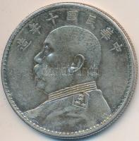 Kína 1914. 1$(1Y) Ag "Yüan Shihkai" T:2,2-
China 1914. 1 Dollar (1 Yuan) Ag "Yüan Shi...