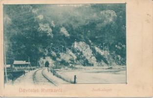 Ruttka, Justh alagút / railway tunnel (ragasztónyom / gluemark)