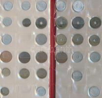 Vegyes 80db-os ázsiai fémpénz tétel, japán, kínai, koreai érmék 2db éremtartó albumban T:vegyes
Mixe...