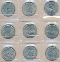 Thaiföld 18db-os fémpénz tétel "Thai érem pavilon" feliratú albumban T:vegyes
Thailand 18p...