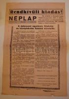 1956 október 23. A debreceni Néplap rendkívüli kiadása