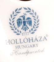 Hollóházi liba, kézzel festett, jelzett, hibátlan, m:15 cm