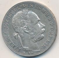 1886KB 1Ft Ag "Ferenc József / Barokk címer" T:2-
Adamo M15