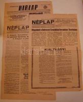 1956 november 5. A debreceni Néplap rendkívüli kiadása