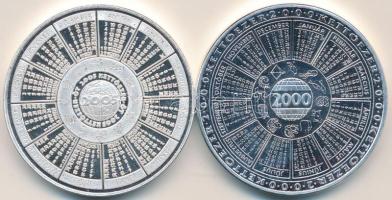 2000-2005. "Kollégiumi Szövetség" fém emlékérem (2x) (42,5mm) T:PP