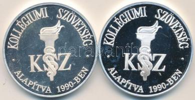 2000-2005. "Kollégiumi Szövetség" fém emlékérem (2x) (42,5mm) T:PP
