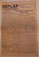 1956 november 7. A debreceni Néplap rendkívüli kiadása