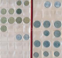 Izrael 56db-os vegyes fémpénz gyűjtemény albumban T:vegyes
Israel 56pcs of coins in collector's...