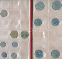 Izrael 56db-os vegyes fémpénz gyűjtemény albumban T:vegyes
Israel 56pcs of coins in collector's...