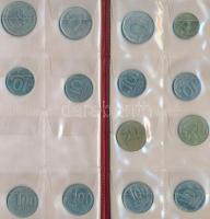 Izrael 56db-os vegyes fémpénz gyűjtemény albumban T:vegyes
Israel 56pcs of coins in collector's...