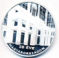 Fritz Mihály (1947-) DN "CIB Bank / 25 éve Magyarországon" fém emlékérem (38,5mm) T:1- (PP...