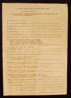 1945 Egy, a Vörös Hadsereg által elszállított egyén adatairól szóló okmány