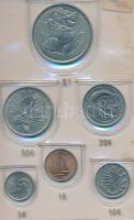 Szingapúr 1973. 1c-1$ (6xklf) forgalmi sor dísztokban tanúsítvánnyal T:1
Singapore 1973. 1 Cent - 1 ...