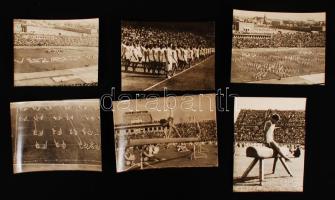 1953 6 db fotó a Népstadion megnyitójáról, különböző formátumokban.