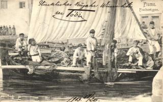 Fiume, Fischentypen / fishermen on board (b)