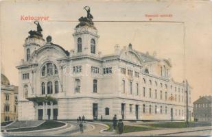 Kolozsvár, Cluj; Nemzeti színház / theatre. leporellocard