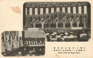 34 db RÉGI használatlan japán városképes és motívum lap; japán folklór és katonai / 34 old unused Ja...