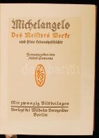 Michelangelo. Des Meisters Werke und seine Lebensgeschichte. Szerk.: Gemerau, Alfred. Berlin, [1920]...