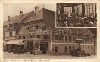 Mariazell, Hotel and restaurant 'Goldene Krone', interior, automobile (EK)