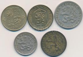 Csehszlovákia/Cseh és Szlovák Szövetségi Köztársaság 1922-1991. 1K (5xklf) T:vegyes
Czechoslovakia/C...