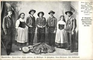 Ausztriai népzenei együttes, Original-Oberinnviertler Sangertruppe aus Braunau am Inn / Austrian folk singer group