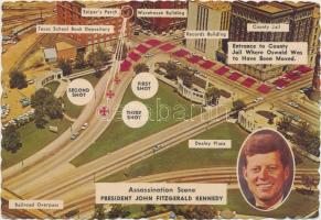1963 John Fitzgerald Kennedy elnök meggyilkolásának helyszíne, 1963 The Assassination Scene of President John Fitzgerald Kennedy
