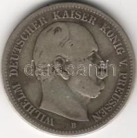 Deutsches Reich / Preussen 1876B 2M I. Wilhelm ezüst  T:4