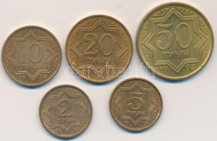 Kazahsztán 1993. 2T-50T (5xklf) C:XF Kazakhstan 1993. 2 Tyin - 50 Tyin (5xdiff) T:2