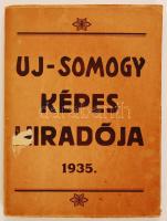 Uj-Somogy képes híradója, 1935. évi évfolyam. Egybekötve, papírkötésben, jó állapotban.