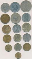 Jugoszlávia 1965-1991. 16db klf fémpénz T:vegyes Yugoslavia 1965-1991. 16pcs of diff coins C:mixed