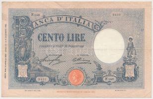 Olaszország 1929.04.12. 100L T:III Italy 1929.04.12. 100 Lire C:F