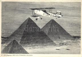 Pyramids of Giza, D-EPZR Jungmann aeroplane (EB)