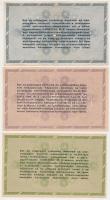 1946. 50.000AP + 100.000AP + 500.000AP "Magyar-Olasz Bank R.T. Ráday utcai fiókja" T:II,II...
