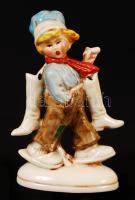Cipész inas, kézzel festett, német, jelzés nélkül, hibátlan, m:11 cm