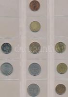 Vegyes 230db-os ázsiai fémpénz tétel, nepáli, hongkongi, tajvani, kínai, koreai, indai érmék berakól...