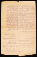 1940 3 db katonai dokumentum az erdélyi bevonulásról a 2. századparancsnokság részére, szigorúan biz...