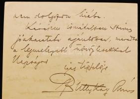1914 Buttykay Ákos (1871-1935) zeneszerző levele pénzkölcsönzés ügyében