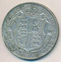 Nagy-Britannia 1923. 1/2C Ag "V. György" T:2-,3 ph. Great Britain 1923. 1/2 Crown Ag "George V" C:VF,F edge error