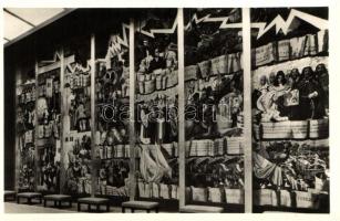 1937 Paris, Hungarian Pavilion at the International Exhibition, murals, V. Aba-Novák