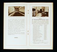 1927 Bp., A Széchenyi Fürdő német nyelvű prospektusa /
1927 Das Széchenyi Heilbad, der Haupt- und Re...